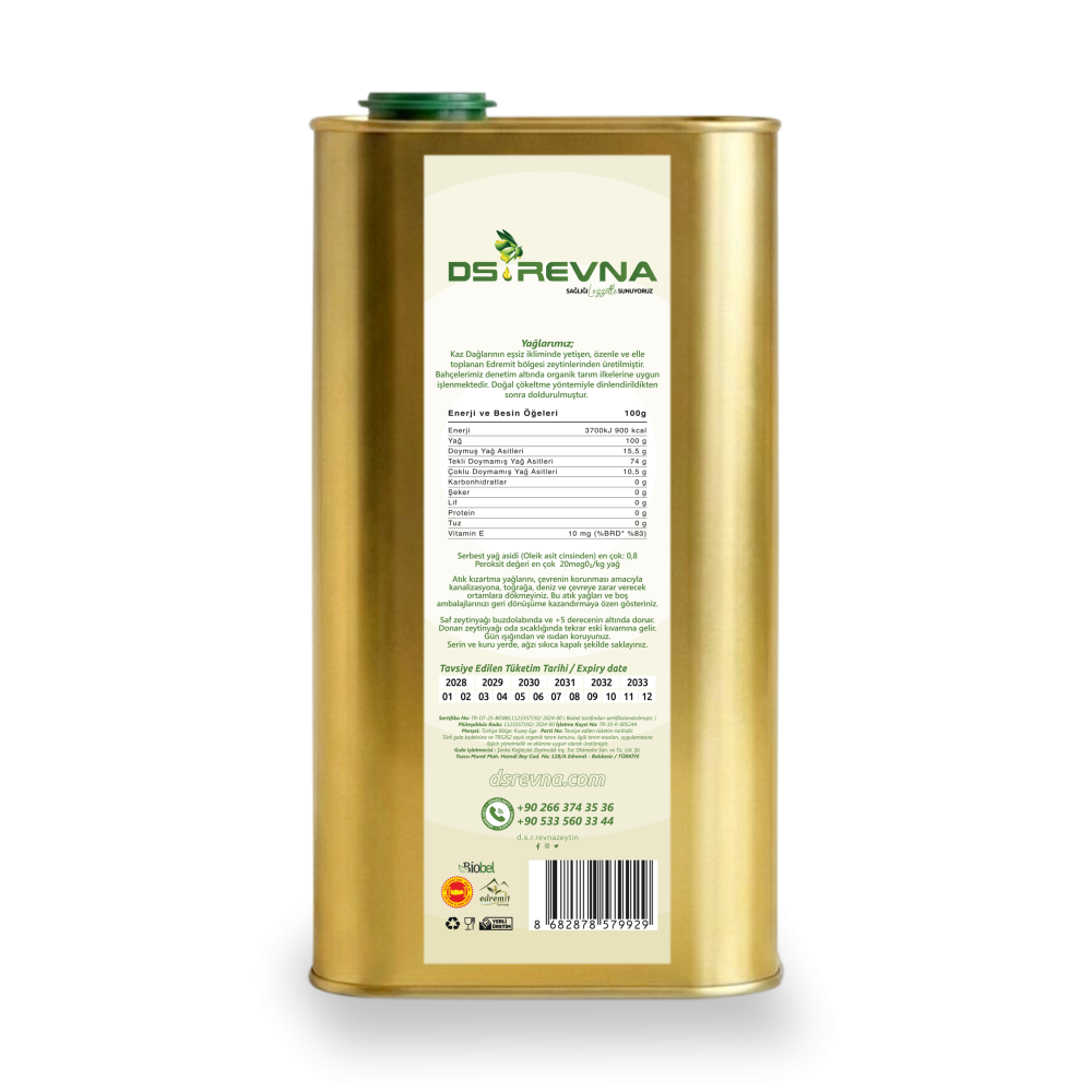 ORGANİK ZEYTİNYAĞI 1 LT